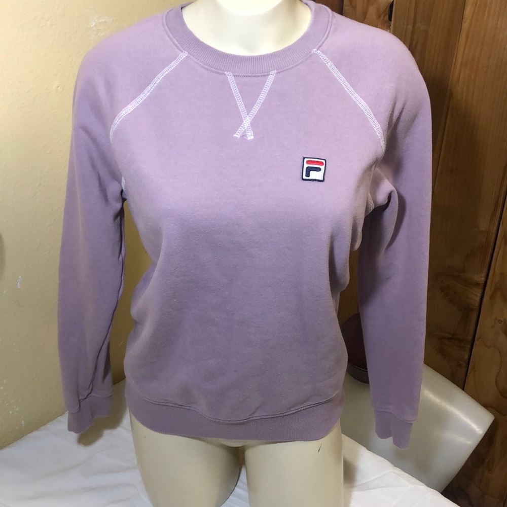 Crew neck FILA sweater